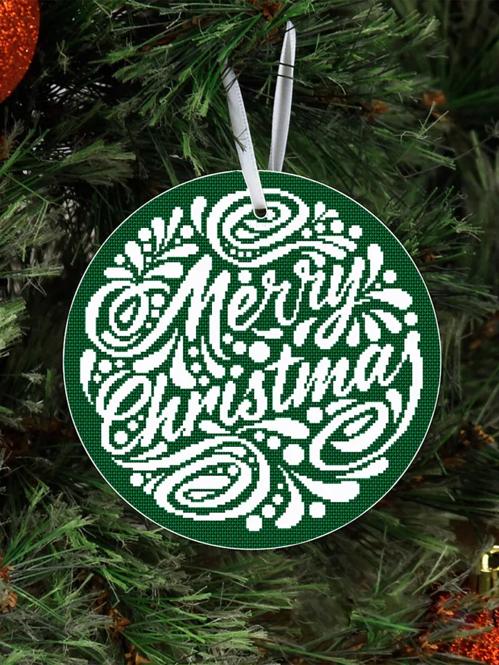 Christmas ball cross stitch pattern download PDF Christmas ornament cross stitch chart Holiday hand embroidery PDF, DIY Christmas decor #N14