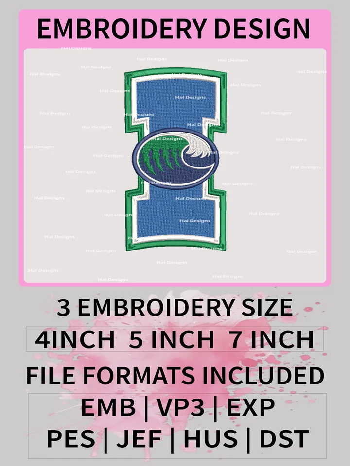 NCAA Texas A&M-Corpus Christi Islanders Embroidery File, 3 Sizes, 6 Formats, NCAA Machine Embroidery Design, NCAA Logo, NCAA Teams