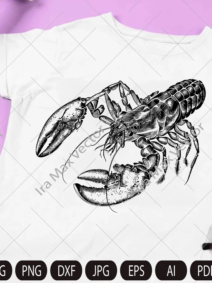 Lobster Svg, Lobster, Sea Food Svg, Sea Svg, Summer Svg, Lobster Clipart, Lobster Cut files, SVG Files, Silhouette Cut Files