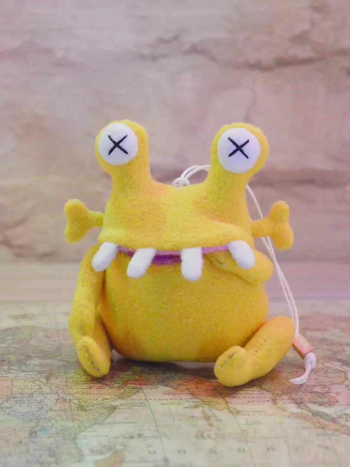 PDF Plush Toy Pattern – Snail-Eyed Monster with Pocket Mouth