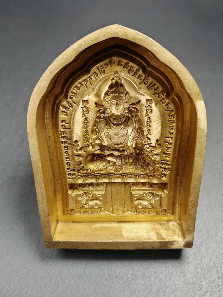 Shenrab Miwo Tsa Tsa Mold, 11cm Shenrab Miwoche ,Gandhanra Handmade Tibetan Bon religion Statue Mould