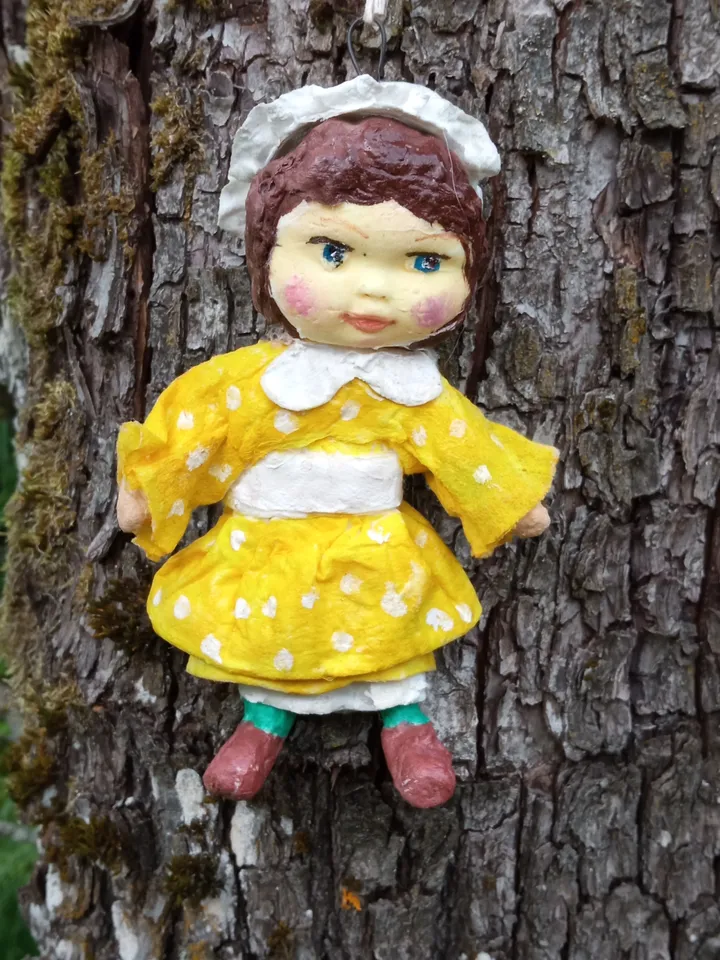 Handmade pendant doll "Sunshine Angel"- a unique decoration for the Christmas tree and indoor spaces 
Xmas ornaments