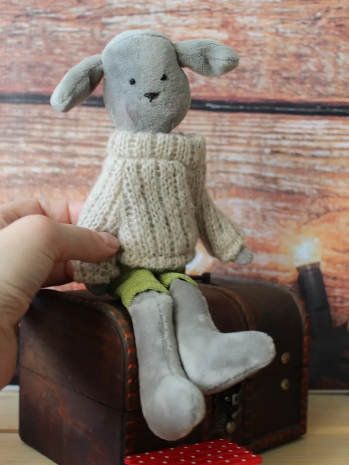 Stuffed animal pattern - stuffed bunny pattern - soft toy sewing pattern - Christmas gift idea