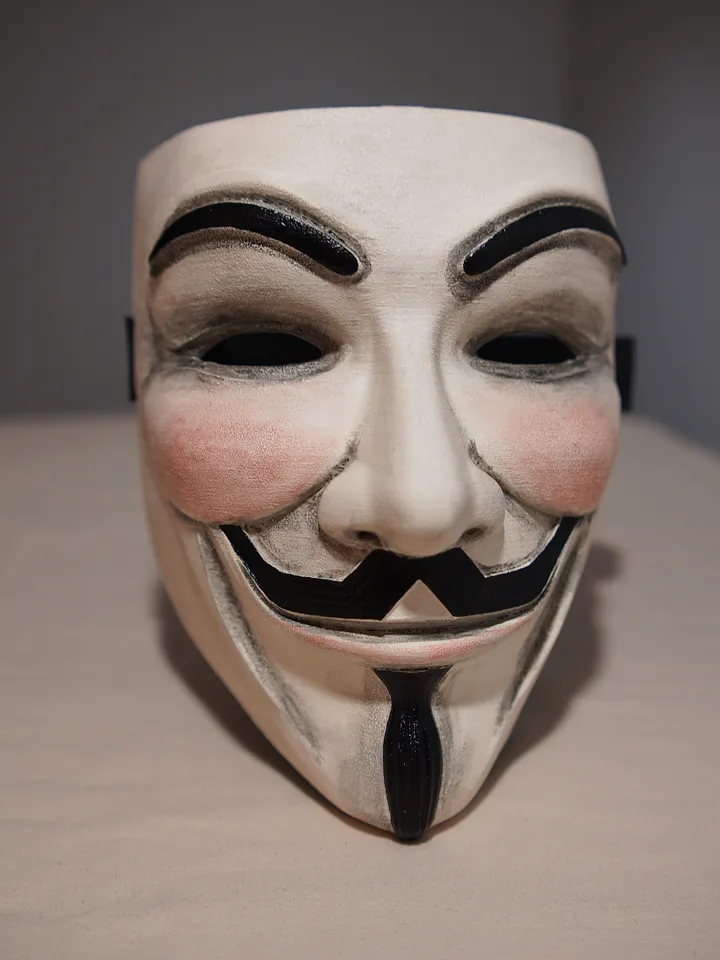 Guy Fawkes Mask Flesh with Blush Collectible Vendetta Anonymous
