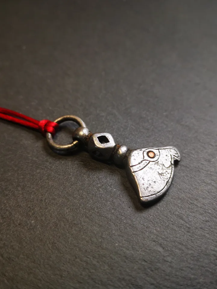 Gandhanra Handmade Tibetan Kartika Amulet Pendant,Kartrika (knife of the dakinis), Trantic Buddhism Ritual Implement, 1.34&quot;