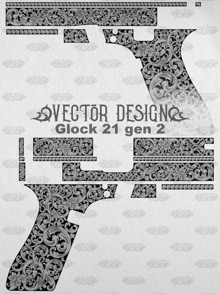 VECTOR DESIGN Glock 21 gen 2 Scrollwork