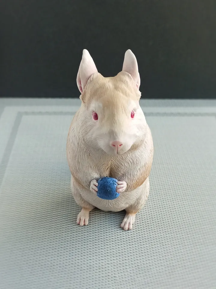 Custom memorial Chinchilla sculpture