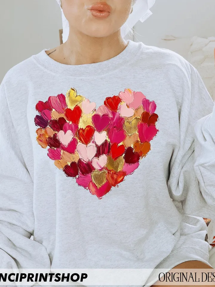 Valentine Day Heart Brushstroke png, Valentines Day png, Xoxo png, Heart png, Valentines Shirt png, Trendy Valentines, Sublimation design