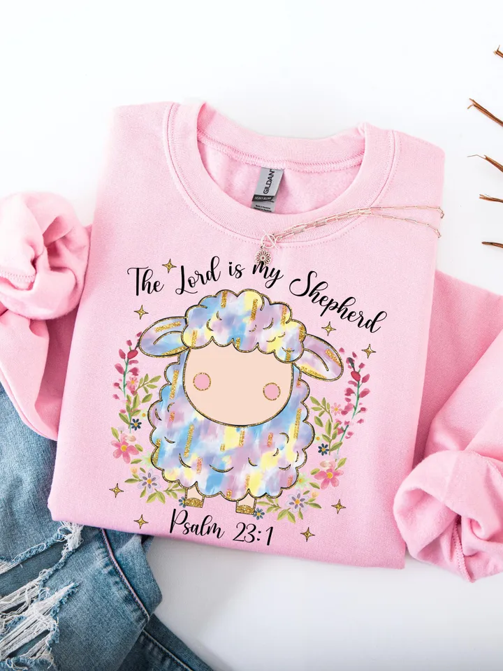 Christian Easter Png, The Lord is my Shepherd Png, He is Risen PNG, Lords Prayer Png, Easter Jesus png, Bible Verse Png, Easter Brushstroke