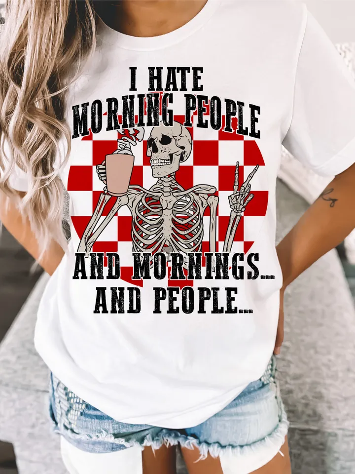 I hate Morning People, And mornings, And people. Funny Retro Christmas Png, Trendy Christmas Sublimation Design, Christmas shirt design