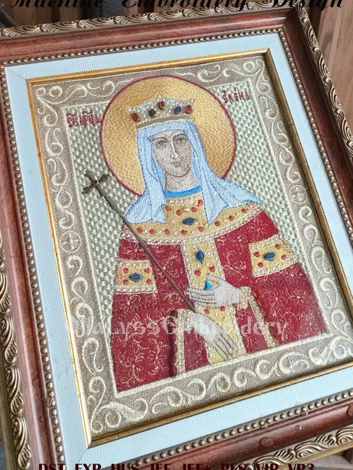 Saint Helen embroidery design