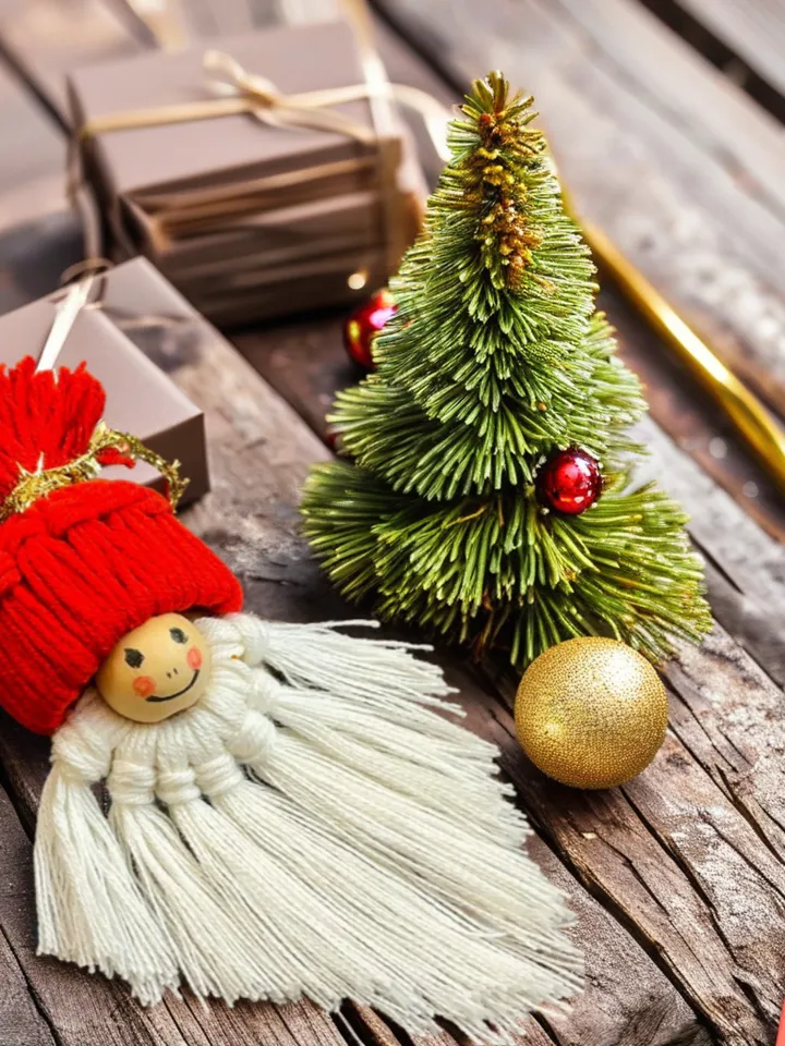 Crochet Christmas Gnome Pattern - Easy Nordic Design Ornament for Scandinavian Style Holiday Decor - Perfect Gift Idea for Crafters