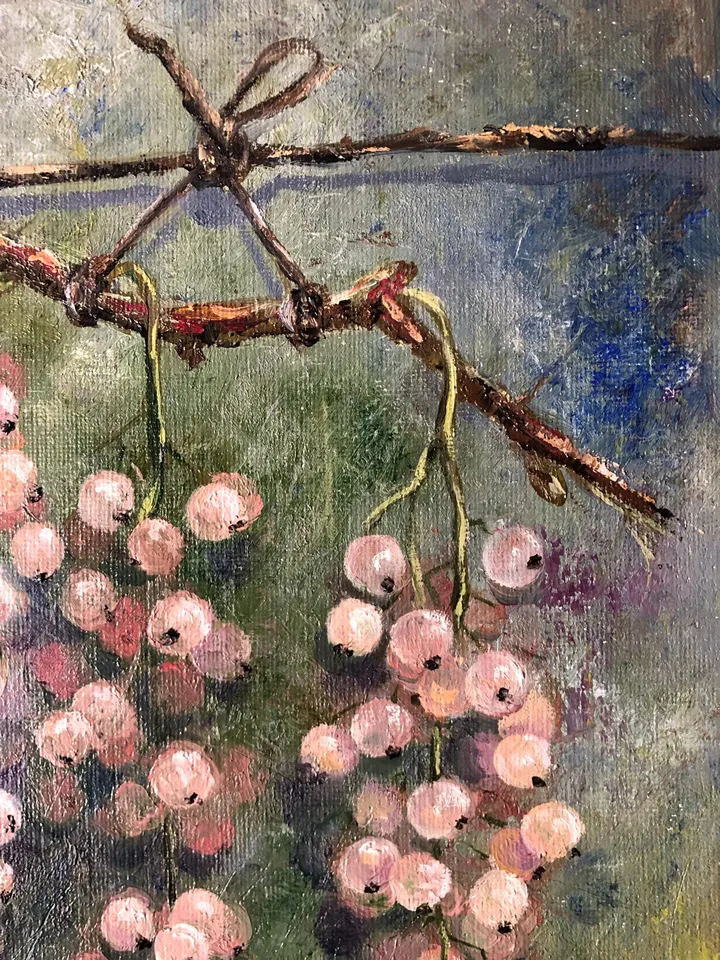 Fruits Oil Painting Still life Original Painting Berries Wall Art