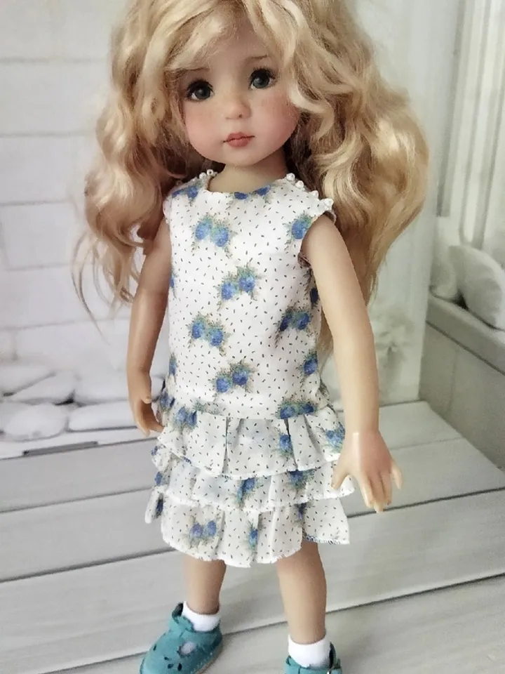 Blu and white set for Little Darling dolls