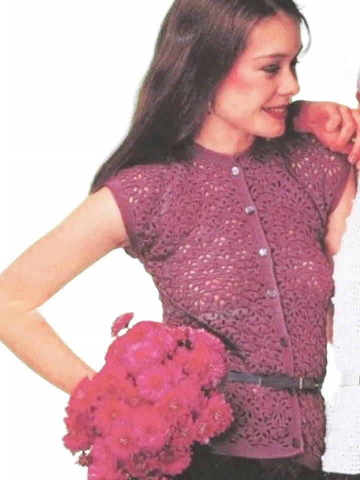 Top Pattern shirt crochet women cardigan crochet short summer lace top crochet pattern pdf