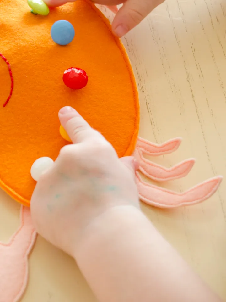 Felt magnetic fishing set, gift for toddlers