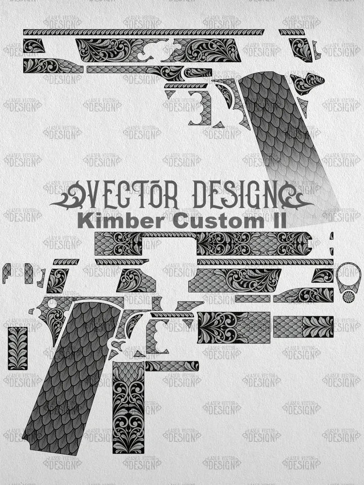 VECTOR DESIGN Kimber Сustom ll Scrolls and scale