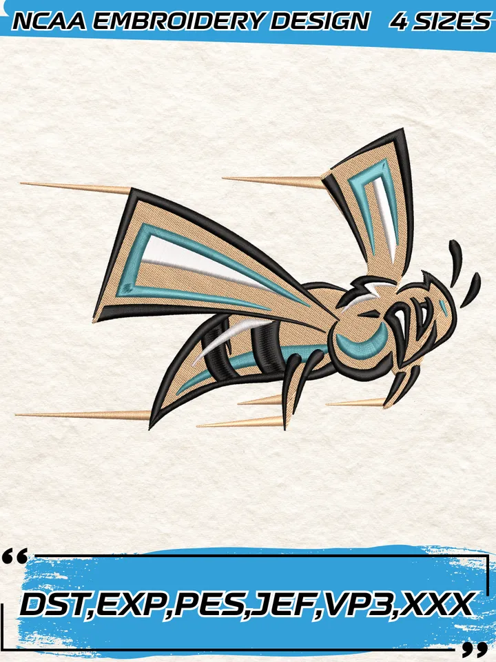 Sacramento State Hornets Mascot Embroidery Designs,NCAA Logo Embroidery Design,Machine Embroidery Design File,4 Sizes, Digital Download