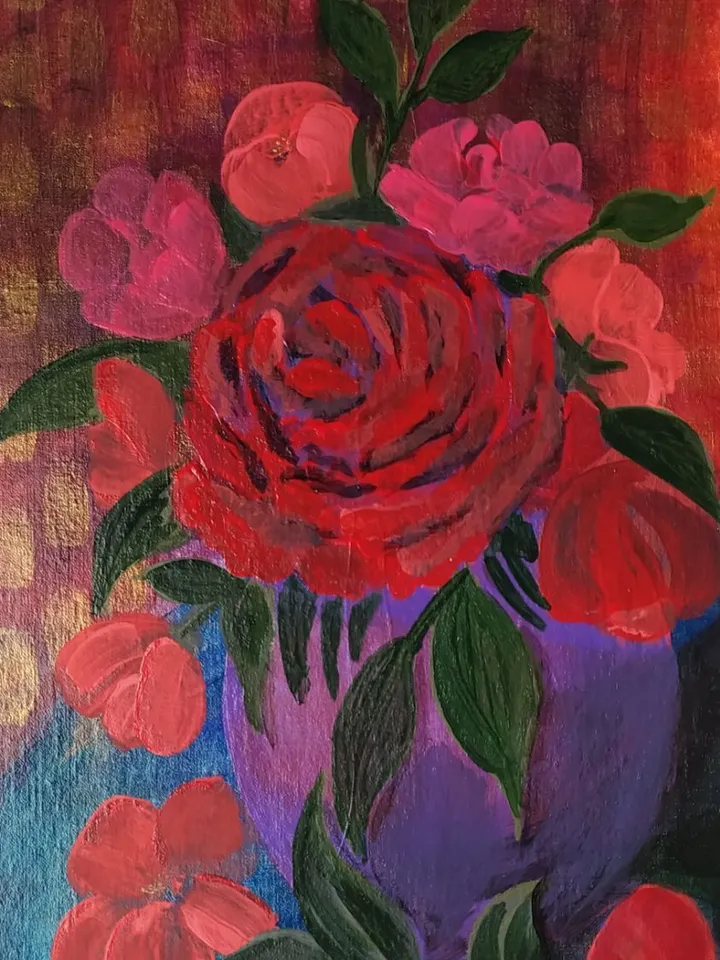 red flowers