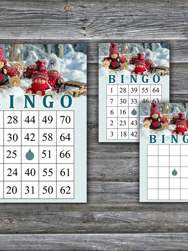 Christmas gnomes bingo game card,Christmas bingo game card,Christmas Bingo Printable,Holiday Bingo,INSTANT DOWNLOAD-91
