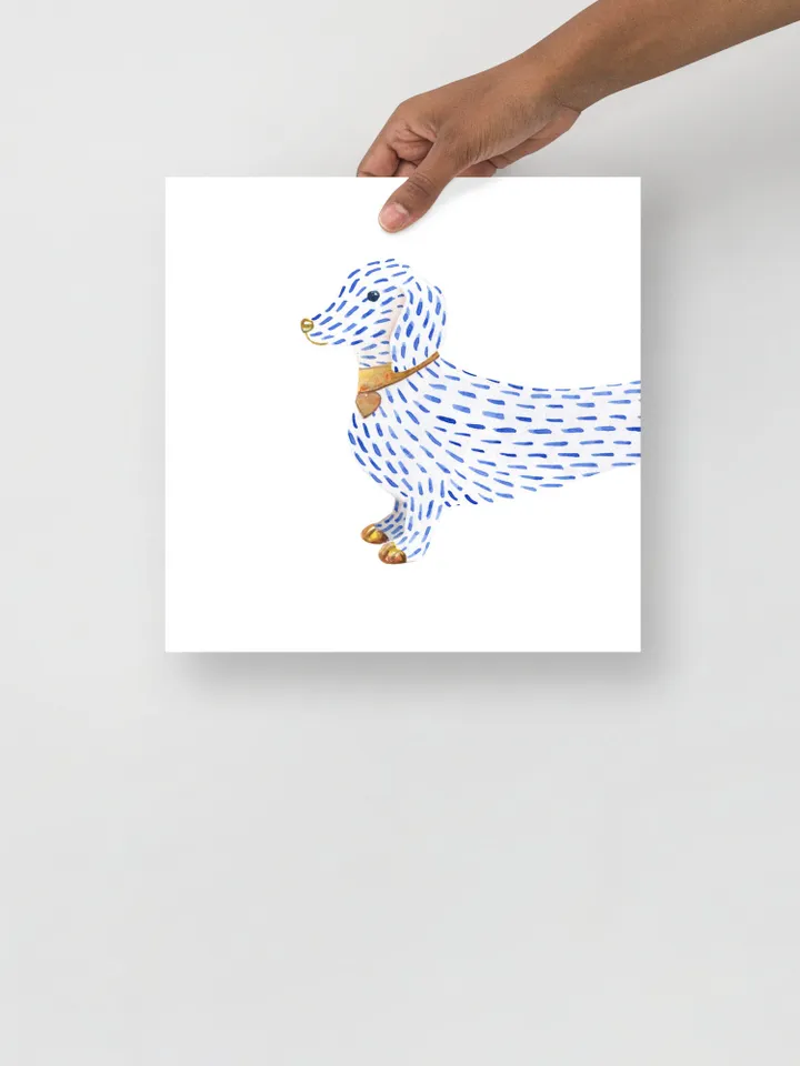 Dachshund  Set Of 2 Art Watercolor Painting Dachshund Gift Dog Wall Art Dog Mom Gift Sausage Dog Art Funny Dachshund Art Gift For Him Print