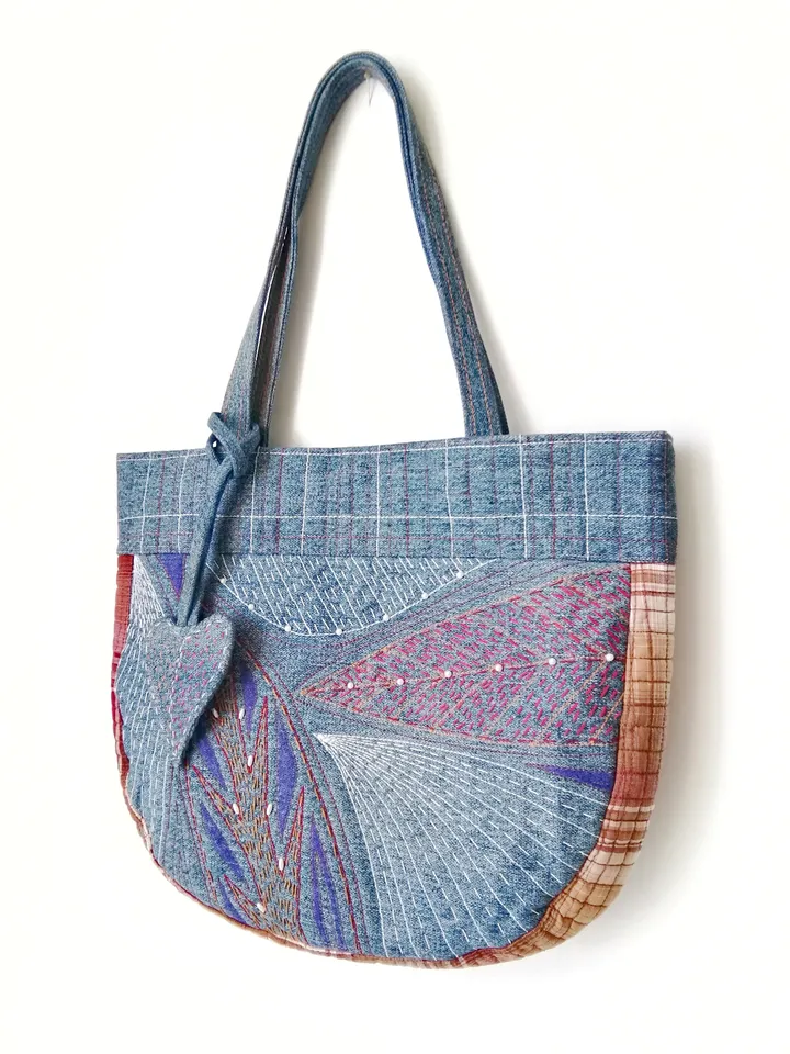 Boho Chic Handcrafted Large Women's Bags: Unique Hand Embroidered Fabric Handbags - Stylish and Functional Accessories! FREE SHIPPING!