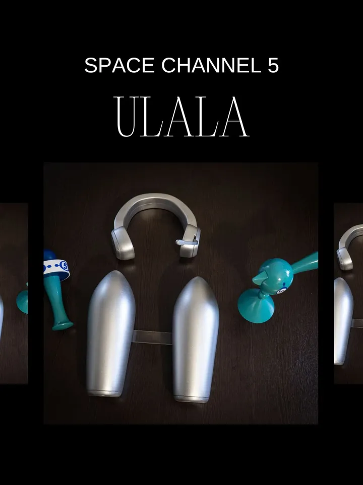 Ulala form Space Channel 5 silver cosplay accessories