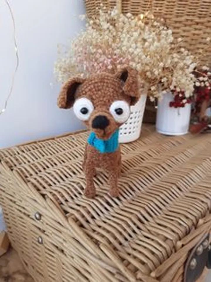 Pocket toy terrier miniature toy. Replica dog sculpture.Gift for dog lover