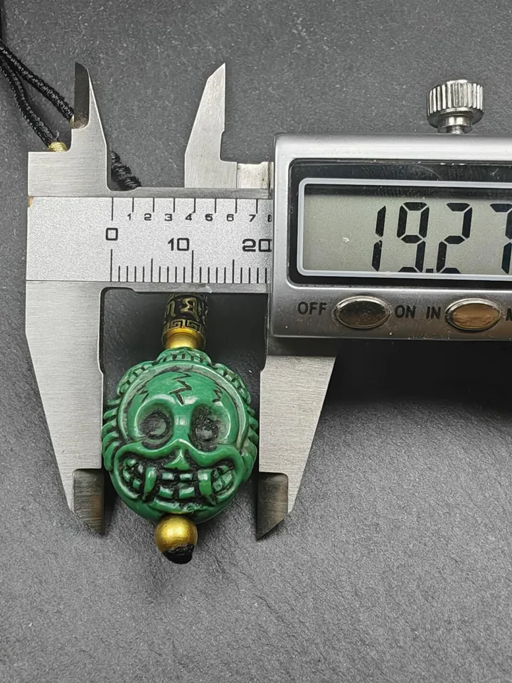 Optimized Turquoise Tibetan Citipai Skull Master Amulet, Gandhanra Hand Carved Tibetan Protective Charm,Spiritual Necklaces