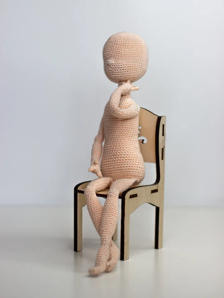 Doll body crochet pattern/ Handmade toy
