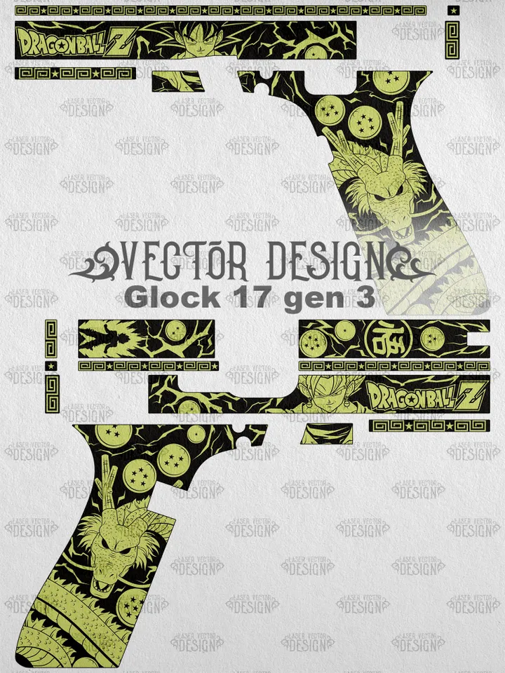 VECTOR DESIGN Glock 17 gen 3 Dragon Ball Z