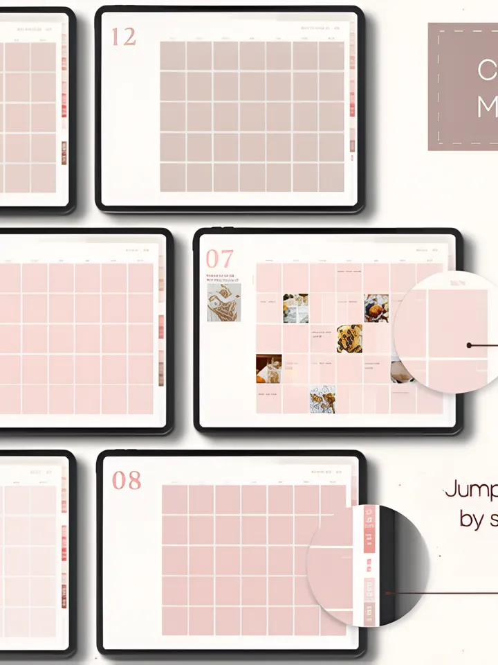 Neutral Undated Yearly Digital Planner