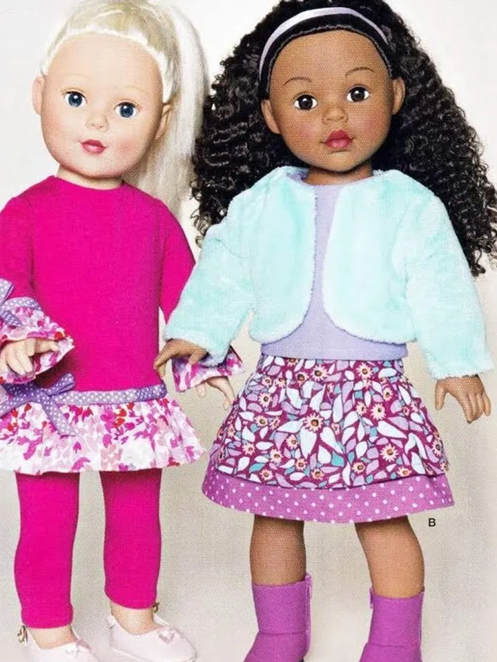 Vintage Sewing Pattern Dolls 18" Copy Simplicity 1273 Wardrobe Clothes for Dolls 18" Digital Download PDF