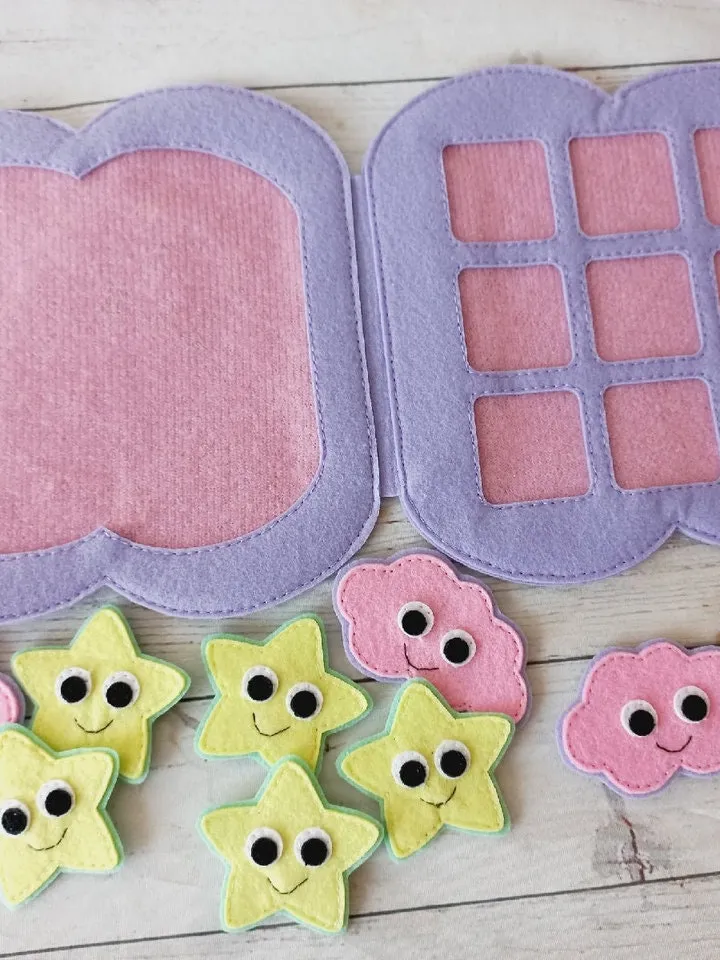 Unicorn tic tac toe game Pattern PDF, Felt tic tac toe board, Quiet book pattern, Felt sewing pattern ideas for baby 1, 2, 3 year old gift