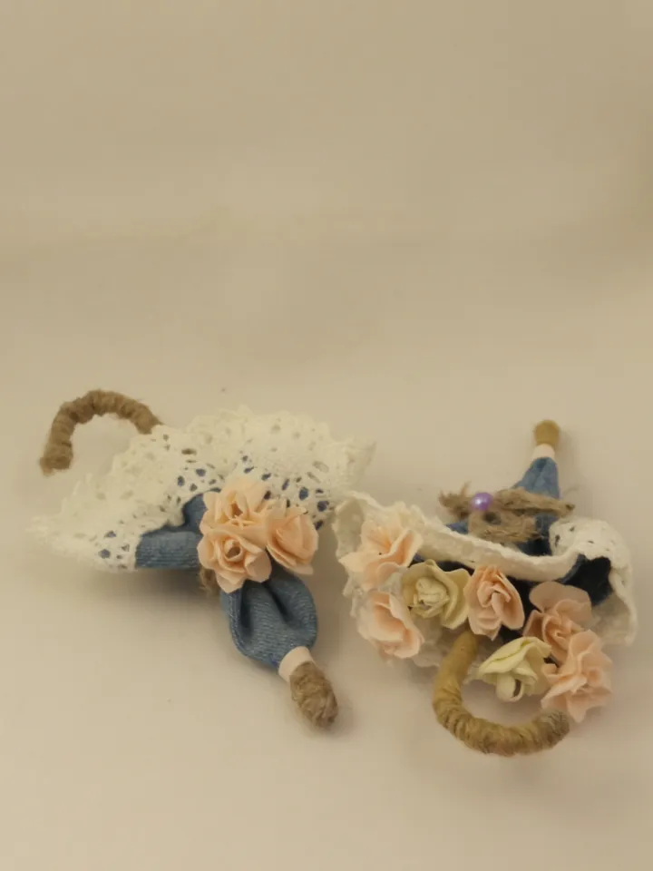 Set of 2 denim brooches handmade/jeans brooches on a pin/blue brooch/women's accessories/gift for her/ mother day gift