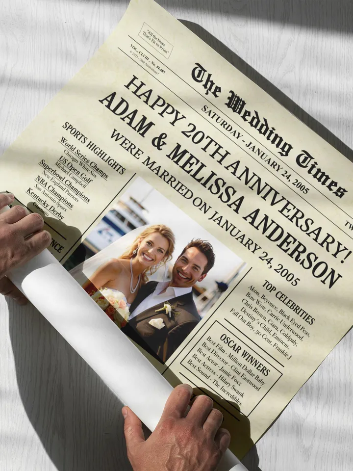 20th anniversary gifts for husband or wife, 20th anniversary gift for couple, 20th anniversary decorations, Anniversary gift for husband