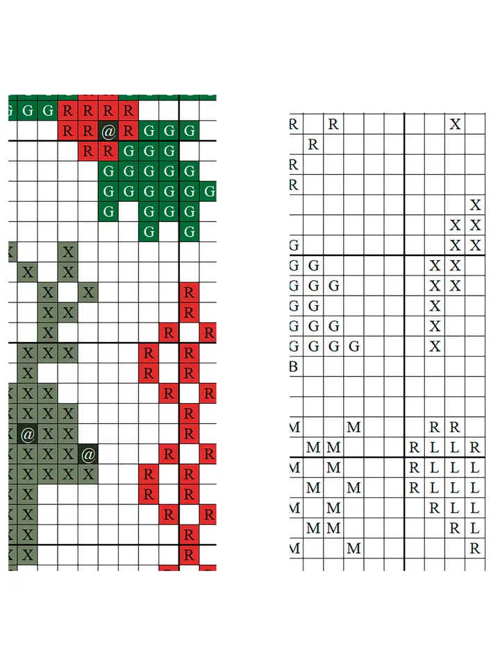 Christmas Deer cross stitch pattern