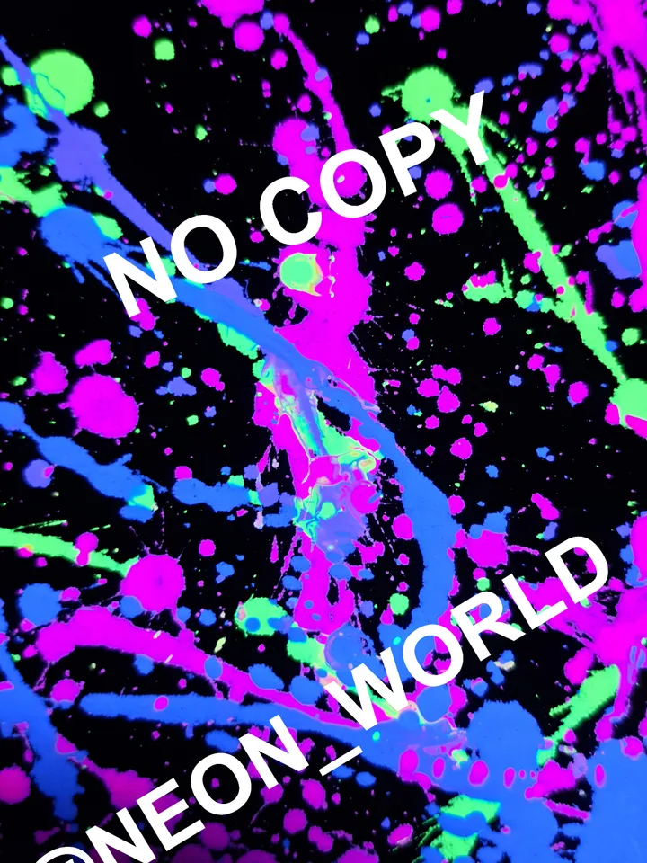 Digital art neon splash for design abstraction modern art