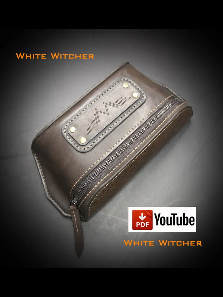 Waist bag - leather pattern / banana bag / fanny pack / bum bag.BG36