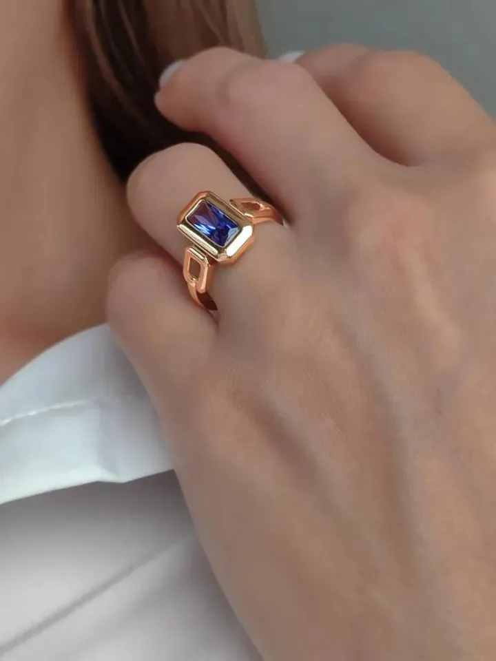 Ring, silver 925, with tanzanite