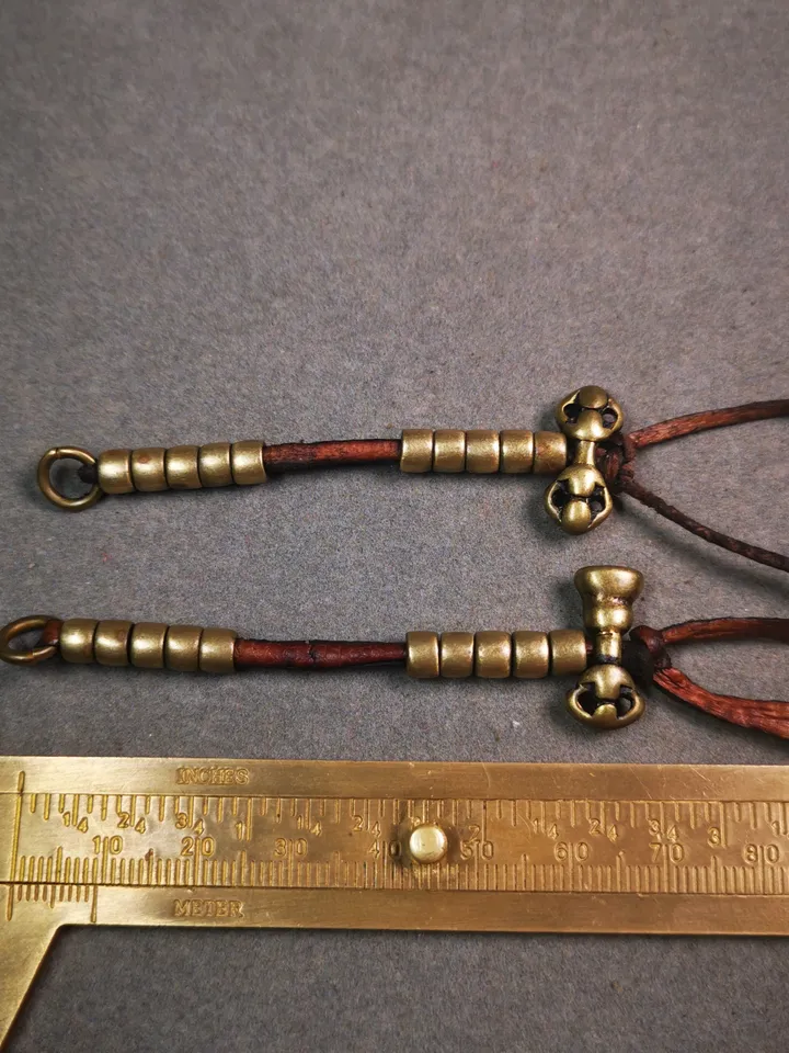 Gandhanra Handmade Tibetan Buddhist Mala Counters,Prayer Bead Counters,with Dorje and Vajra,Made of Brass