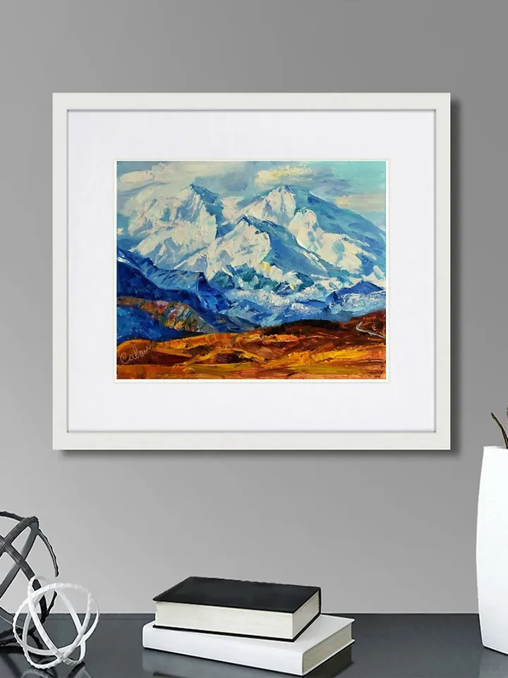 Mountains Painting Landscape Original Art Small Artwork Nature Plein Air Nature