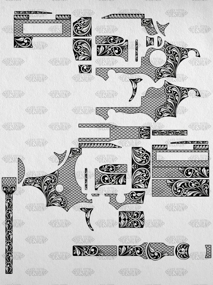 VECTOR DESIGN Colt Python 2,5 in Scrolls and snake scales