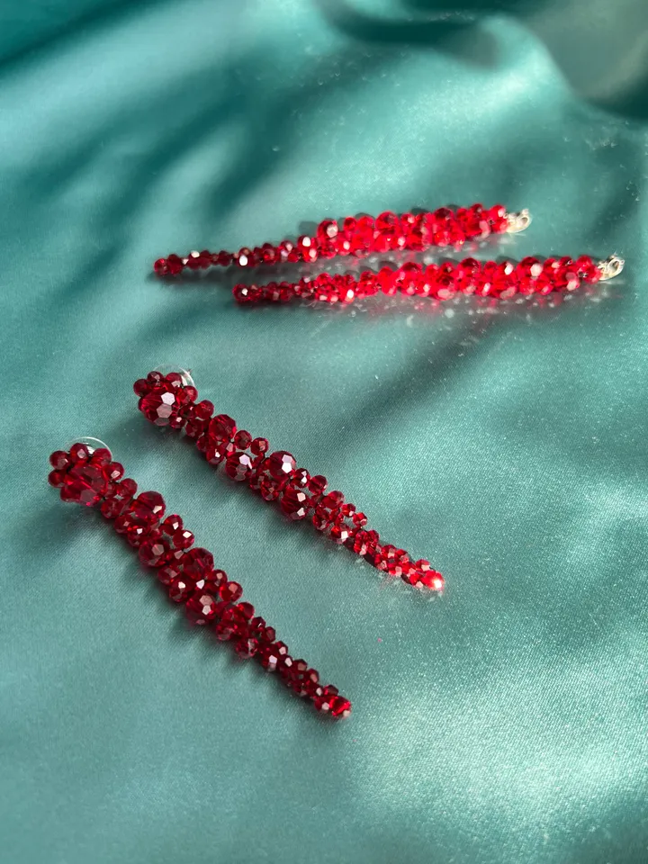 Crystal-embellished Drop Earrings