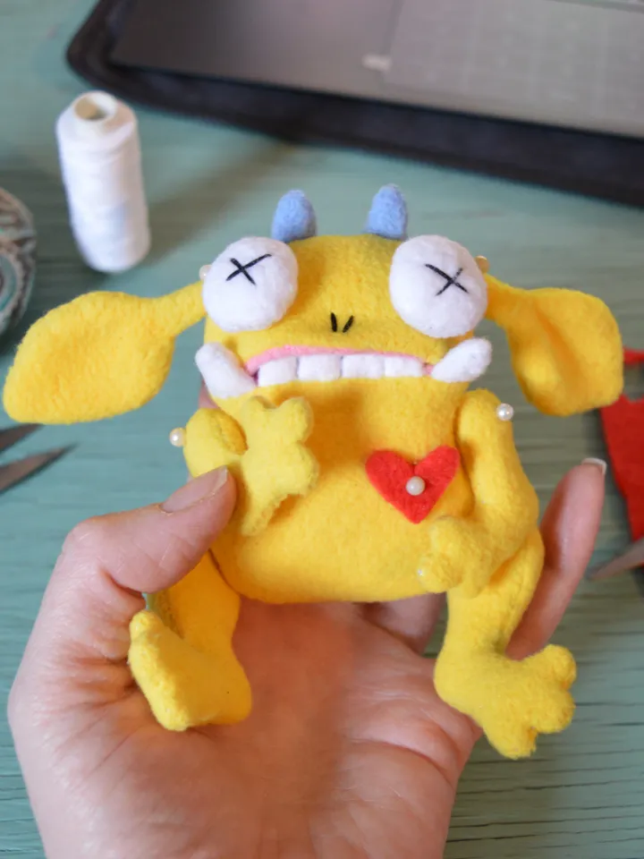 Plush Sewing Pattern PDF β Monster Toy with Pocket Mouth