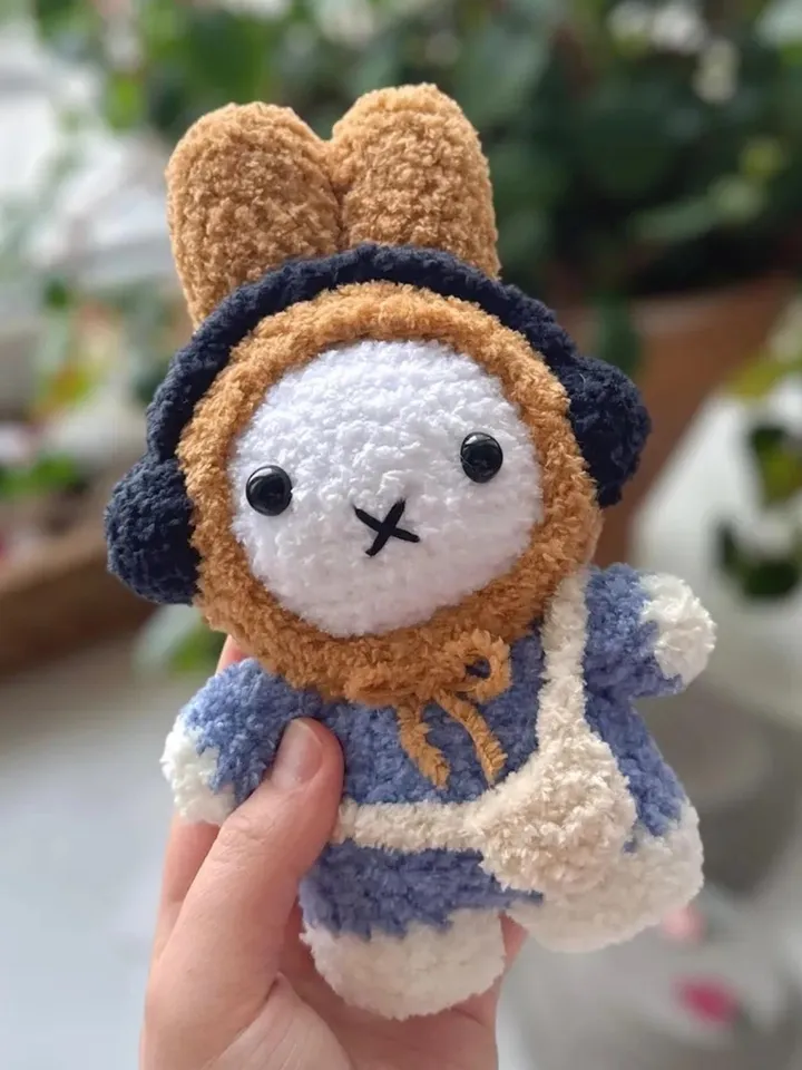 Miffy Bunny Crochet Pattern With Extra Accessories, Amigurumi PDF Tutorial, Cute DIY Plushie, Beginner-Friendly Bunny Pattern, Miffy Plushie