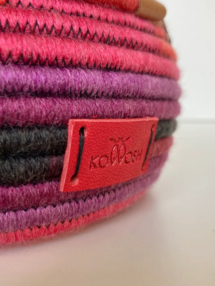 Raspberry storage basket with lid 6.5'' x 5''