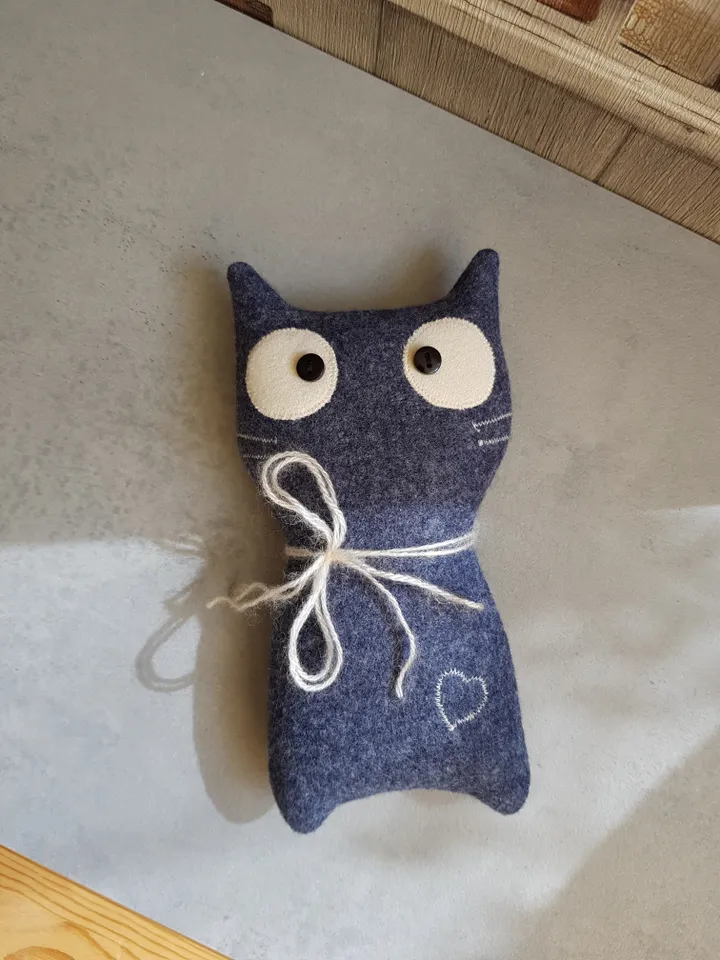 Cat sewing pattern PDF, digital tutorial in english
