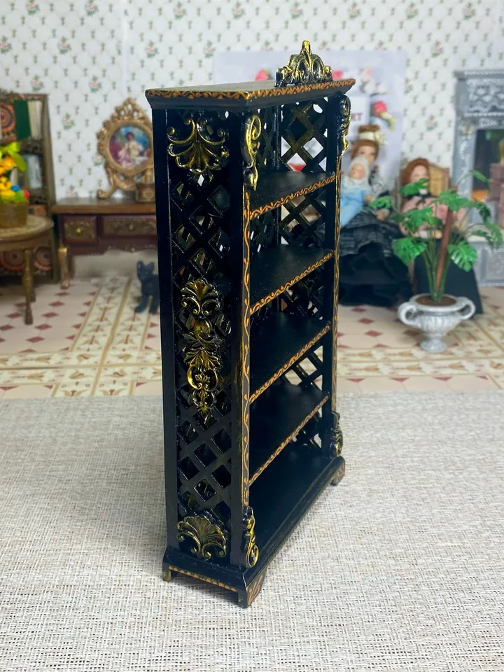 Bookcase. Shelf. 1:12. Furniture for a doll.