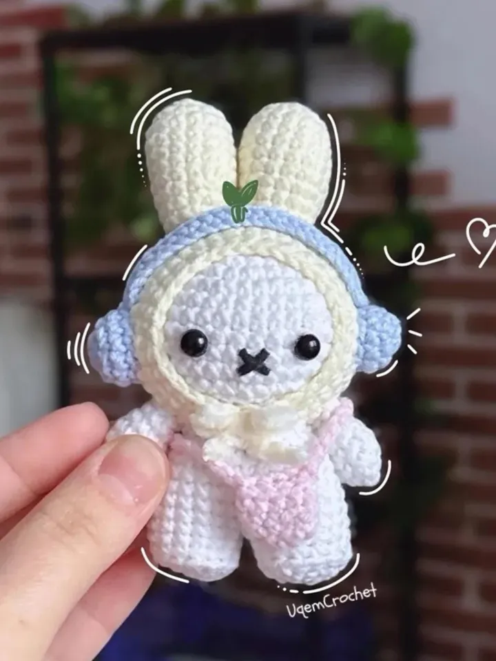 Miffy Bunny Crochet Pattern With Extra Accessories, Amigurumi PDF Tutorial, Cute DIY Plushie, Beginner-Friendly Bunny Pattern, Miffy Plushie